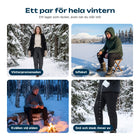 Fleecefodrade vinterbyxor för vandring, jakt, vinterpromenader och arbete ute