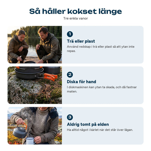 Tre råd för att kokset ska hålla länge
