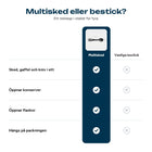 Jämförelse mellan multisked och vanliga bestick