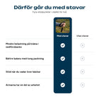 Jämförelse mellan att vandra med och utan vandringsstavar